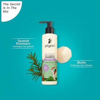 Pilgrim Spanish Rosemary & Biotin Anti Hairfall Shampoo for Reducing Hair Loss & Breakage | Upto 95% stronger hairs | Suitable for all hair types | For Men & Women 200ml - Image 2