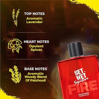 Set Wet Fire Perfume for Men, 100ml|Woody Long Lasting Perfume for Men|Gift for Men|Best Date Night Fragrance - Image 6