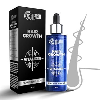 Beardo Hair Growth Serum, 60 ml | Biotin for Hair Growth | Redensyl for Stem Cell Activation | Caffeine product for DHT blocking | non-Sticky | non-oily | non-greasy | Advanced Hair Growth Vitalizer | Hair Growth Oil