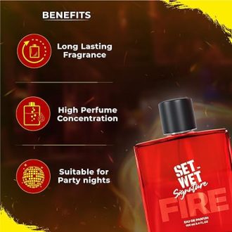 Set Wet Fire Perfume for Men, 100ml|Woody Long Lasting Perfume for Men|Gift for Men|Best Date Night Fragrance - Image 7