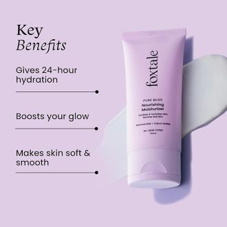 Foxtale Nourishing Face Moisturizer with Niacinamide for 24 Hr Hydration, Lightweight & Non-Sticky, For Soft & Glowing Skin, Men & Women, All Skin Types, 50 ml - Image 6