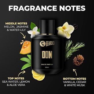 Beardo Perfume For Men - Don, 50ml | With Melon, Jasmin, Vannila Intense Fresh | Strong Long Lasting Mens Perfume | EAU DE PARFUM Men | Ideal Gift For Men - Image 3
