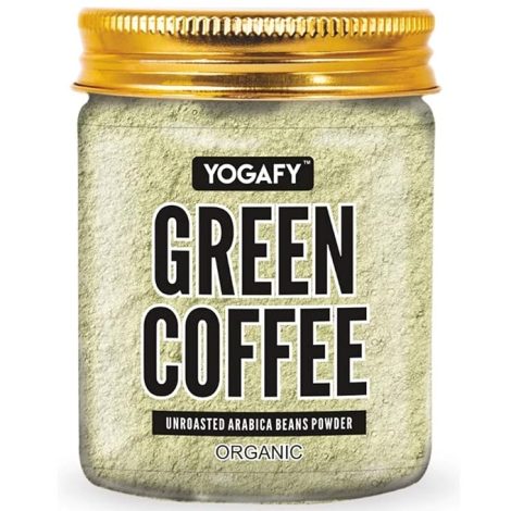 YOGAFY - Green Coffee Beans Powder - 300g | For Immunity Building and Weight Management | 100% Unroasted Arabica Beans |