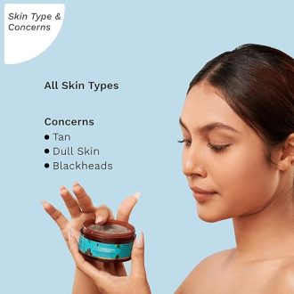 Pilgrim Face Scrub for De Tan, Exfoliation, Glowing Skin, Blackhead Removal, Dry, Oily, Combination Skin, Men and Women, Korean Beauty Secrets, 100g - Image 5