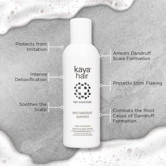Kaya Clinic Anti Dandruff Shampoo, 200ml Mild Scalp Purifying Shampoo with Vitamin B5 & Seaweed Extracts - Image 4