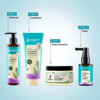 Pilgrim Spanish Rosemary & Biotin Anti Hairfall Shampoo for Reducing Hair Loss & Breakage | Upto 95% stronger hairs | Suitable for all hair types | For Men & Women 200ml - Image 4