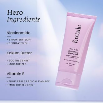 Foxtale Nourishing Face Moisturizer with Niacinamide for 24 Hr Hydration, Lightweight & Non-Sticky, For Soft & Glowing Skin, Men & Women, All Skin Types, 50 ml - Image 5