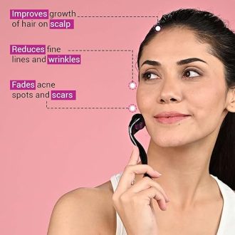 Sotrue Derma Roller For Hair Growth 0.5 mm with 540 Stainless Steel Needles | Repairs Damaged Hair, Activates Hair Follicles | For Hair Fall & Hair Thickening | Reduces Acne Scars | Safe & Effective To Use - Image 3
