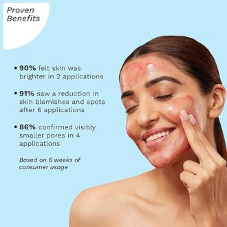 Pilgrim 25% AHA + 2% BHA + 5% PHA Peeling Solution for Face | 10-Minute Facial | Chemical peel for face for glowing skin | Exfoliating serum| Men & Women | At-home facial | 30ml - Image 5