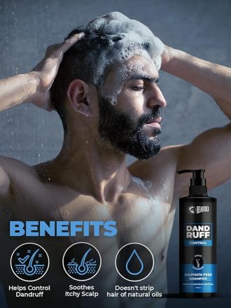 Beardo Dandruff Control Sulphate Free Shampoo for men 200 ml | Anti Dandruff | Sulphate and Paraben Free | Menthol & Biotin for Dandruff Control & Itchy Scalp - Image 4