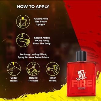 Set Wet Fire Perfume for Men, 100ml|Woody Long Lasting Perfume for Men|Gift for Men|Best Date Night Fragrance - Image 5