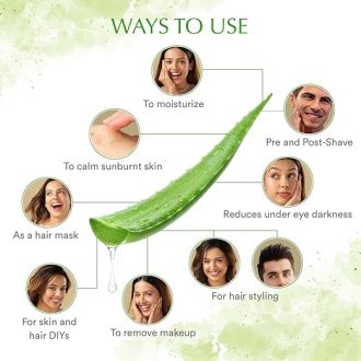 WOW Skin Science Aloe Vera Multipurpose Beauty Gel for Skin and Hair, 250 ml - Image 6