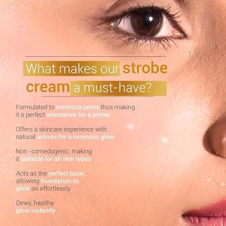 Sotrue Strobe Cream Gold for Face Radiance, Multipurpose Strobe Cream, Dewy Glazed Instant Glow, Highlighter For Face, Boosts Hydration, For All Skin Types, 30g, - Image 6