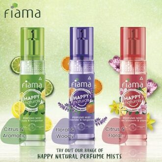 Fiama Happy Naturals Plum Blossom & Ylang Perfume Spray, 120ml, Citrus & Floral, 24 hrs Fragrance, Safe on Sensitive Skin - Image 5