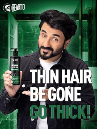 Beardo Thin Hair Thickening Sulphate free Shampoo, 200 ml | Keratin Shampoo for men | Sulphate and Paraben Free Shampoo | Biotin & Saw Palmetto For Strong & Thick Hair - Image 2