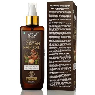 WOW Skin Science Moroccan Argan Hair Oil 200 ML - Image 3