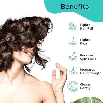 PILGRIM Korean Healthy & Shiny Hair Care Kit With Jute Kit Bag | Sulphate Free Shampoo 200ml & Argan Oil Hair Mask 200gm For Gentle Cleansing, Frizz Control, Moisture & Shine - Image 5