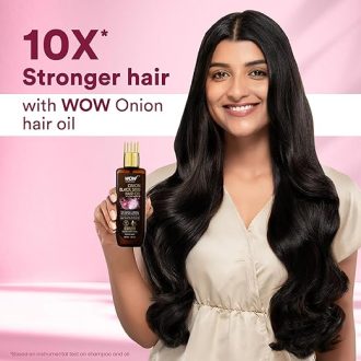WOW Skin Science Onion Black Seed Hair Oil - WITH COMB APPLICATOR - Controls Hair Fall - NO Mineral Oil, Silicones, Cooking Oil & Synthetic Fragrance - 200mL - Image 4