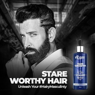 Beardo Hair Growth Serum, 60 ml | Biotin for Hair Growth | Redensyl for Stem Cell Activation | Caffeine product for DHT blocking | non-Sticky | non-oily | non-greasy | Advanced Hair Growth Vitalizer | Hair Growth Oil - Image 3
