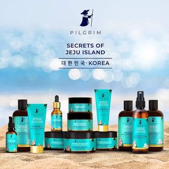 PILGRIM Korean Healthy & Shiny Hair Care Kit With Jute Kit Bag | Sulphate Free Shampoo 200ml & Argan Oil Hair Mask 200gm For Gentle Cleansing, Frizz Control, Moisture & Shine - Image 2
