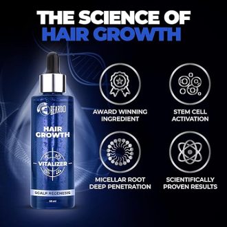 Beardo Hair Growth Serum, 60 ml | Biotin for Hair Growth | Redensyl for Stem Cell Activation | Caffeine product for DHT blocking | non-Sticky | non-oily | non-greasy | Advanced Hair Growth Vitalizer | Hair Growth Oil - Image 4
