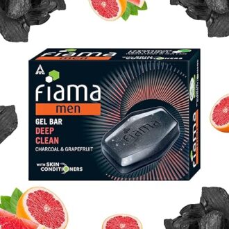 Fiama Men Deep Clean Gel Bar, with Charcoal, Grapefruit & Skin Conditioners, 125g Soap for Men, Skin Friendly pH, For All Skin Types - Image 2