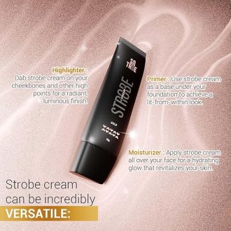 Sotrue Strobe Cream Gold for Face Radiance, Multipurpose Strobe Cream, Dewy Glazed Instant Glow, Highlighter For Face, Boosts Hydration, For All Skin Types, 30g, - Image 3