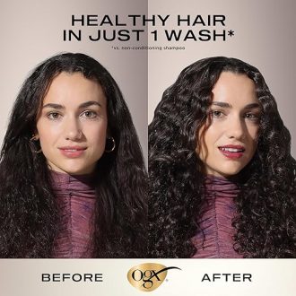 OGX Nourishing + Coconut Milk Nourishing Moisturizing Shampoo | Strong & Healthy Growth Hair, Coconut Milk, Coconut Oil & Egg White Protein Paraben Sulfate Free 385ml - Image 5