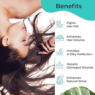 PILGRIM Korean Healthy & Shiny Hair Care Kit With Jute Kit Bag | Sulphate Free Shampoo 200ml & Argan Oil Hair Mask 200gm For Gentle Cleansing, Frizz Control, Moisture & Shine - Image 6