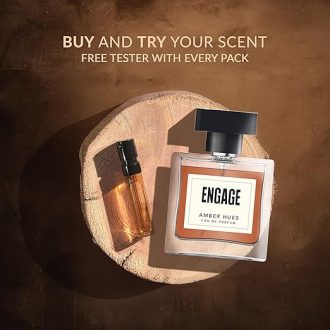 Engage Amber Hues Perfume for Men, Long Lasting, Ambery and Warm, for Special Occasions, Gift for Men, Free 3ml tester, 100ml - Image 5