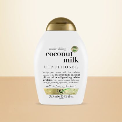 OGX Nourishing + Coconut Milk Conditioner For Frizzy Hair (385 ml)