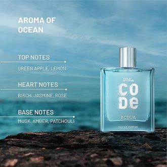 Wild Stone CODE Acqua Eau De Parfum for Men, 100ml|Luxury Long Lasting Fragrance|Fresh, Sparkling & Energising Premium Perfume for Men - Image 3