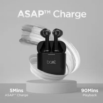 boAt Airdopes 131 with upto 60 Hours and ASAP Charge Bluetooth Headset  (Active Black, True Wireless) - Image 6