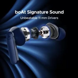 boAt Airdopes 131 PRO with 11mm Drivers,45Hrs Playback,ASAP Charge & Quad Mic ENx Bluetooth Headset  (Royal Blue, In the Ear) - Image 4